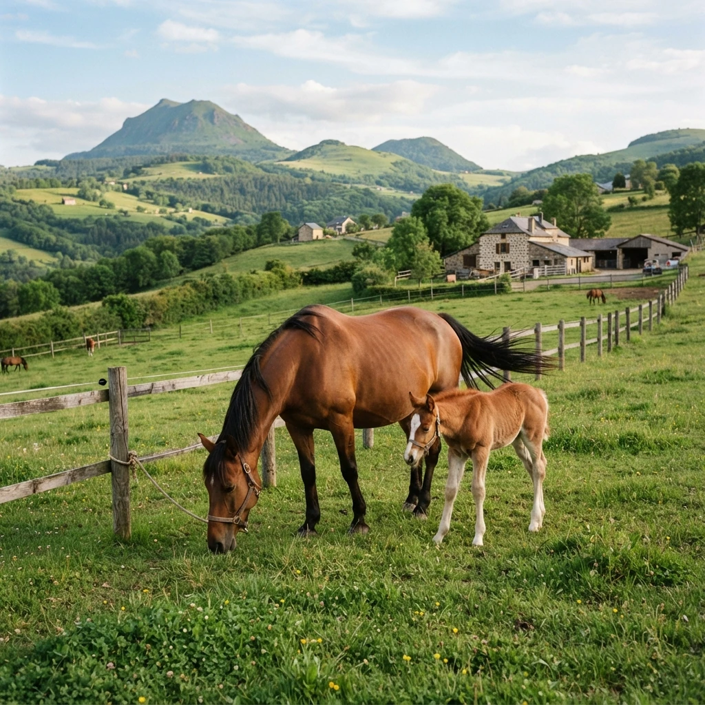 Élevage de chevaux au Écuries de Mélandrie, Clerlande